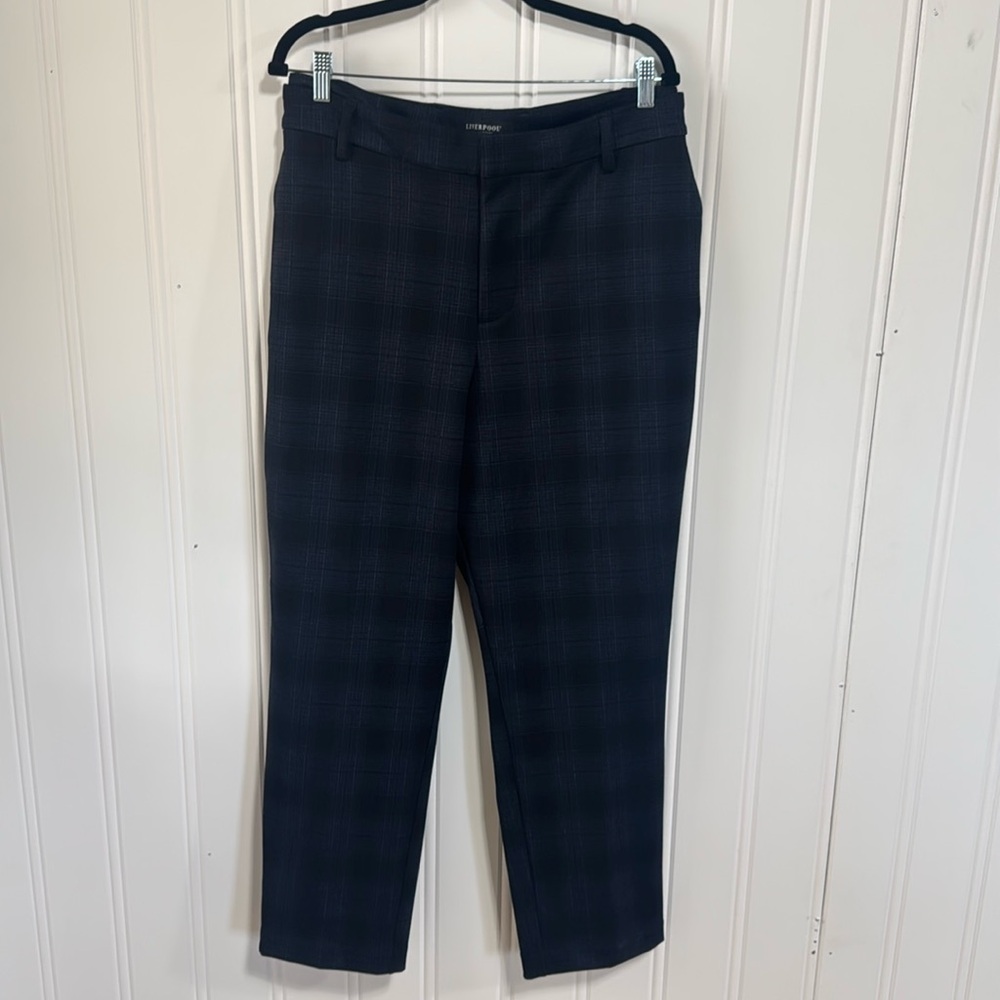 Liverpool Kelsey plaid ankle pants Size 24W